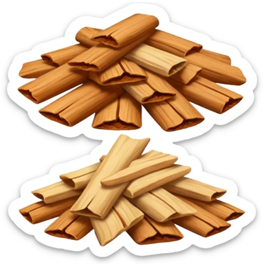 3 sandalwood chips sticker
