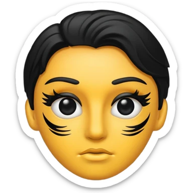 MASCARA PRETO E BRANCA TEATRO sticker