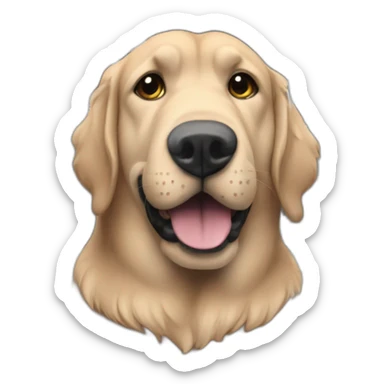 big dog using an iphone while on the subway sticker