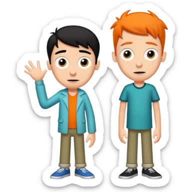 Phineas and Ferb cartoon sticker