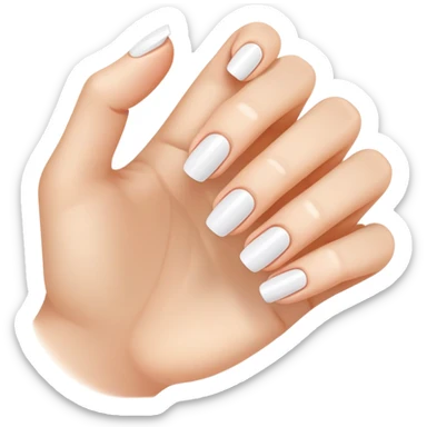 clean and short fingernails, simple and clear, healthy look sticker