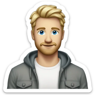 handsome-34-year-old-man-with-dirty-blonde-hair-and-kind-ocean-blue-eyes-and-a-short-cropped-beard-and-white-tshirt sticker