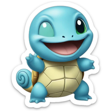 Happy squirtle sticker