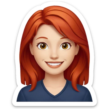 je veux un emoji femme rousse  sticker