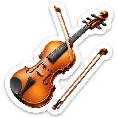 A violin sticker