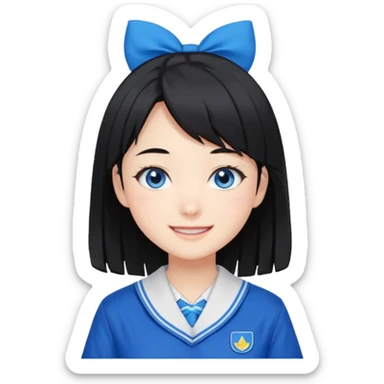 Anime girl named lili chan  with Seifuku sticker