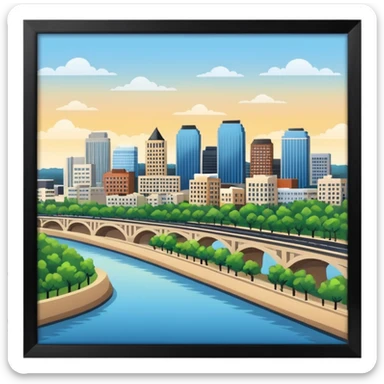 I moved to Little Rock in the state of Arkansas sticker