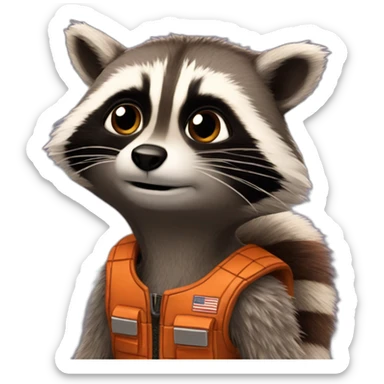 rocket-racoon sticker