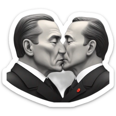 ataturk kissing erdogan sticker