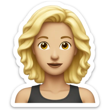  Attractive blonde  sticker