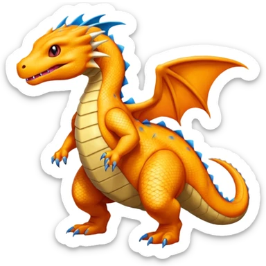 Dragonite-Salandit-creature (full body) sticker