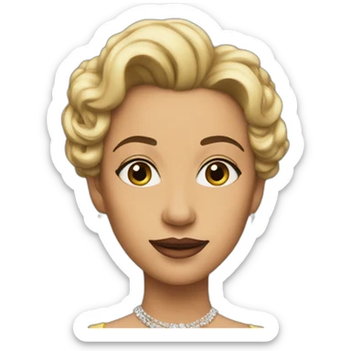 Queen of actors sticker