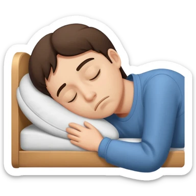 Sleepy Character zzz sticker