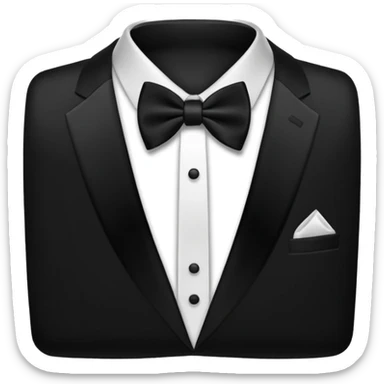 black tie (just tie, not ribbon) sticker