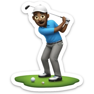 Don BOUC playing golf sticker