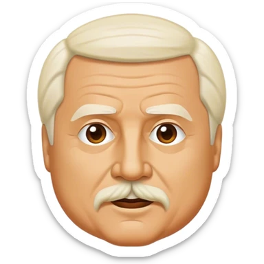 Cinematic Realistic Lech Wa≈Çƒôsa Pop Culture Emoji, depicted with a resolute, charismatic portrayal of the iconic leader rendered with lifelike detail and inspiring, dynamic lighting. sticker