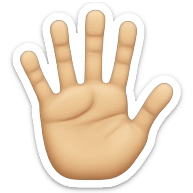 seven fingered hand sticker
