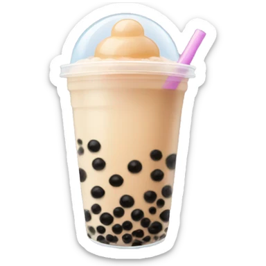 Bubble tea sticker
