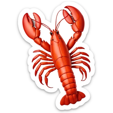 cooked lobster on a plain plate, no garnish sticker