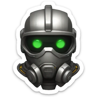 Sci-fi armoured Hazmat sticker