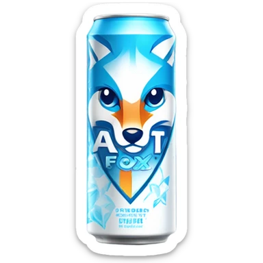 Frosty Fox Energy Drink  sticker