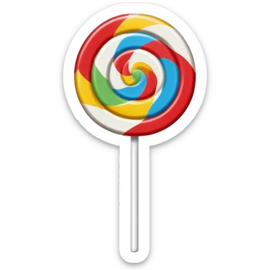 Vintage circus lollipop sticker