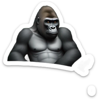 Gorilla meeting Kim yong un sticker