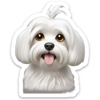 Maltese dog sticker