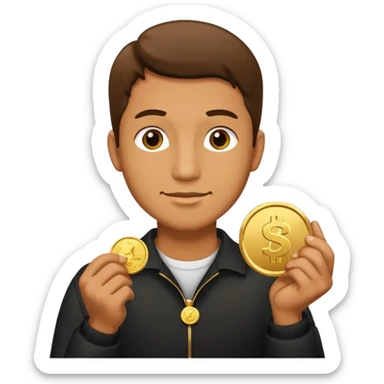 Just like the fourth one but with a coin in his hand instead of that weird shaped sticker