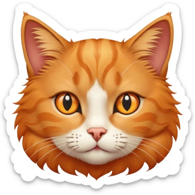 Cat with star on eyes  sticker