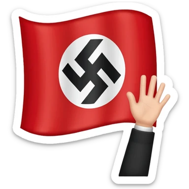 Nazi flag sticker