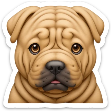 Chinese shar pei sticker