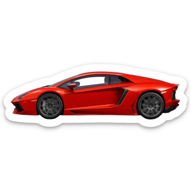 driving lambo sticker