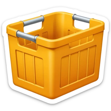 empty storage baske sticker