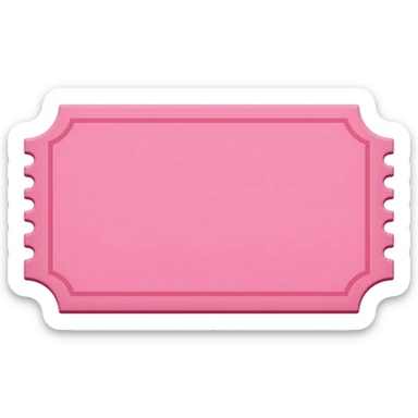 Pink ticket sticker