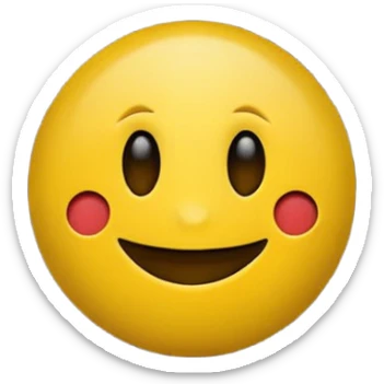 smiling emoji just like in the pacman  sticker