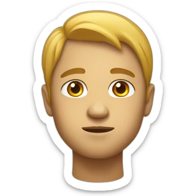 A face that is looking away sticker