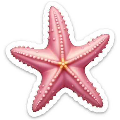 Light pink seastar  sticker