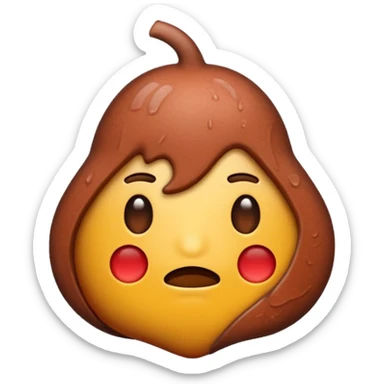 Shivering liver emoji sticker