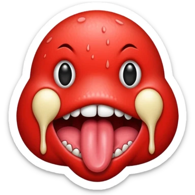 red tongue sticker