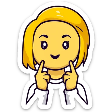 Emoji girl person with middle finger up sticker