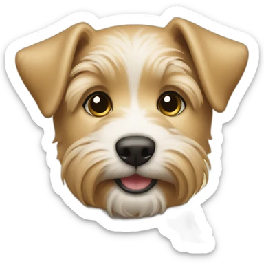 golden terrier puppy sticker