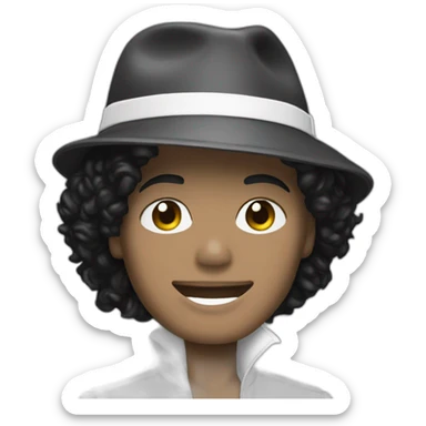 Micheal jackson blanc sticker