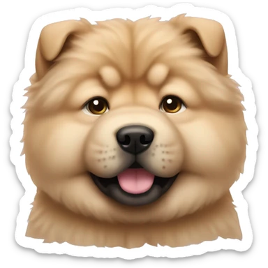 A chow chow puppy  sticker