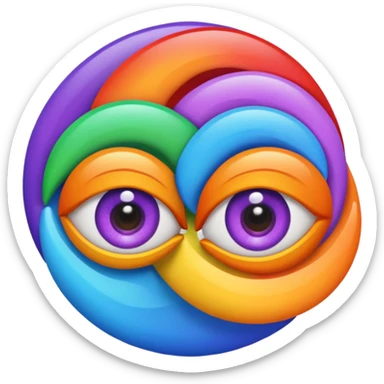  eyes spin multicolore 👁️+🌀+🟣🟢🟠🔵🔴🟡 sticker