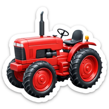 plastic toy  tractor sticker