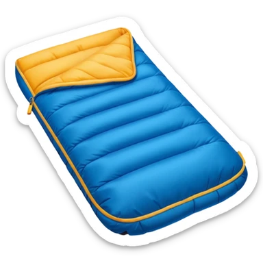Camp Essentials, sleeping bag sticker