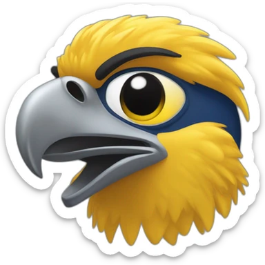 Humber College Howie the Hawk mascot sticker