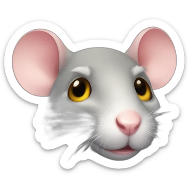 rat with Aureola sticker