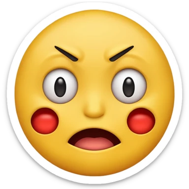 Gross disgusted emoji  sticker